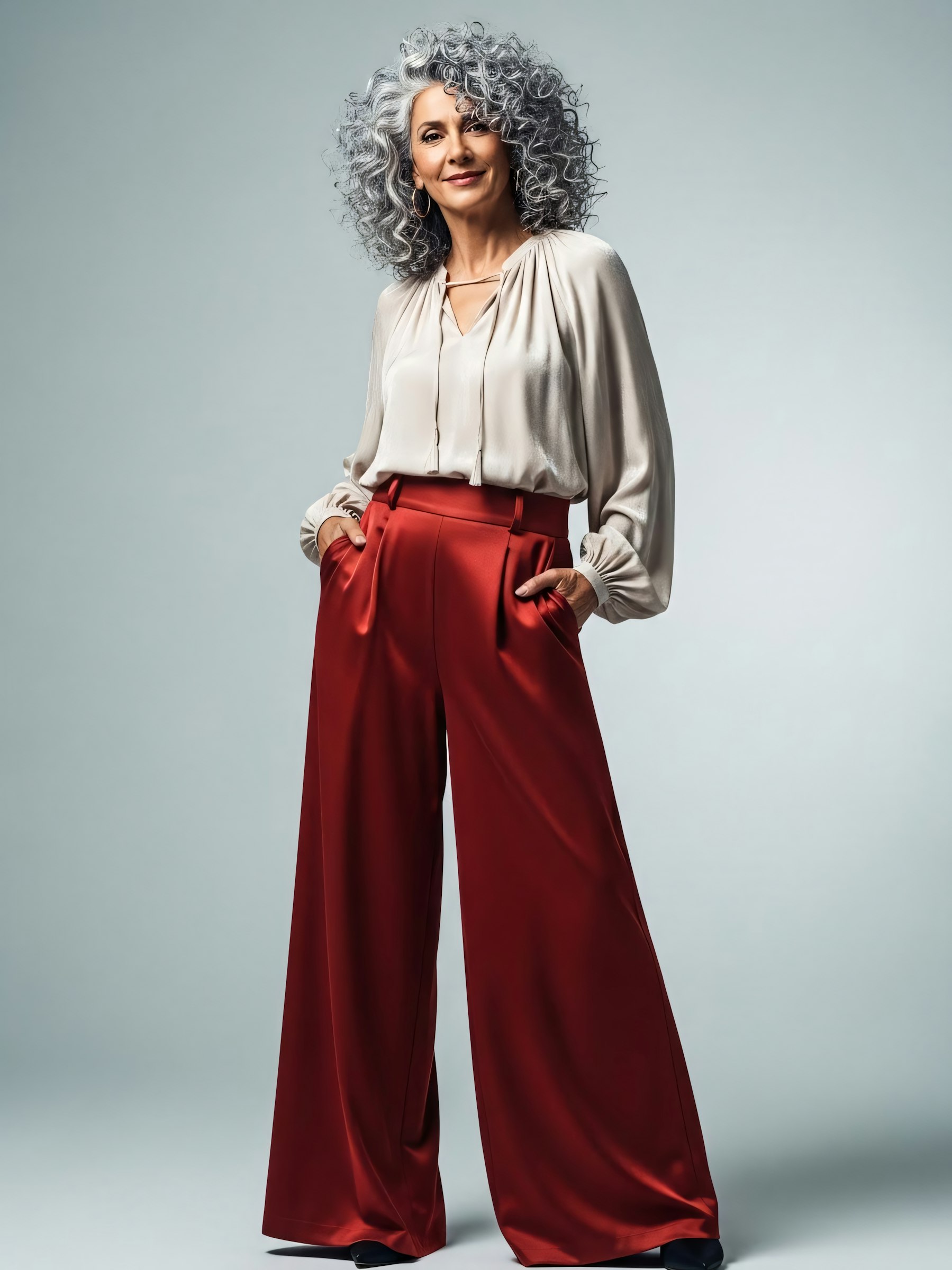 Isla Power-Shoulder Blazer