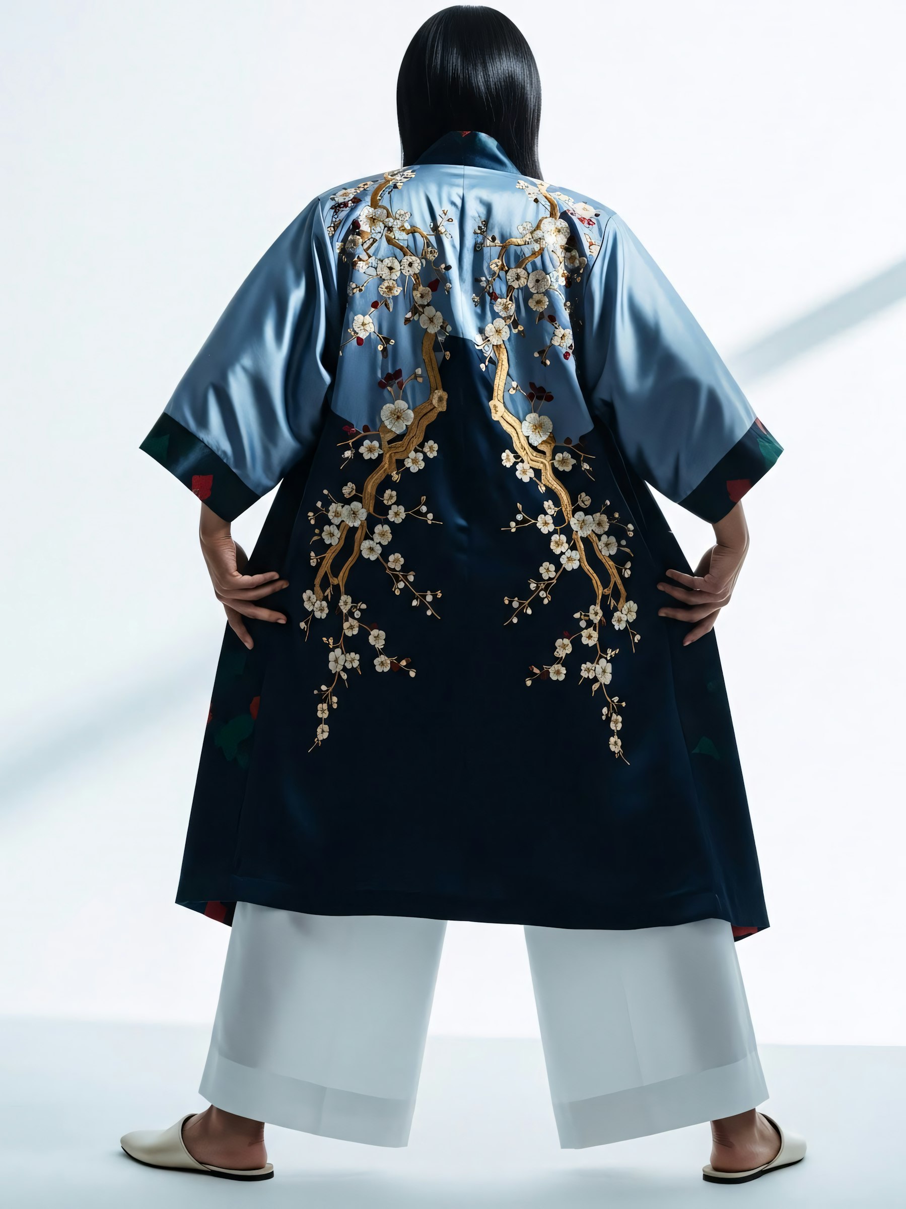 Sable Embroidered Robe